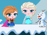 Anna Olaf Save Frozen Elsa